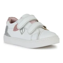 Baskets Blanches Argent Enfant