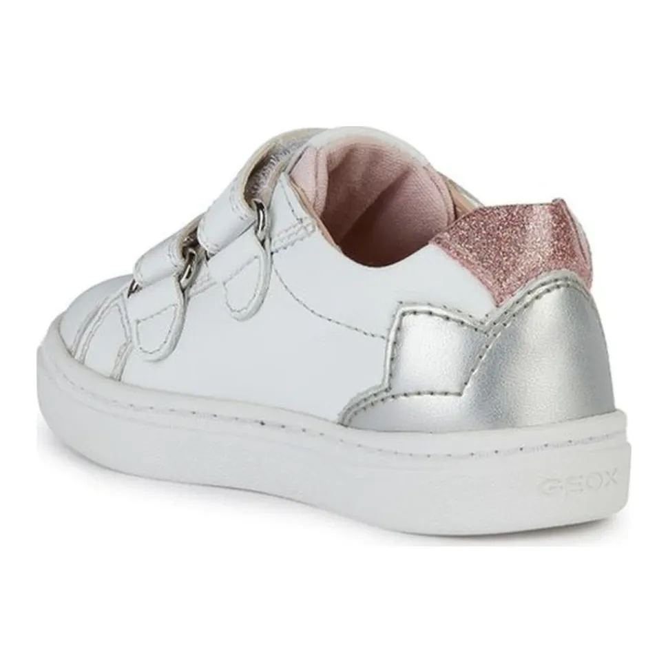 Baskets Blanches Argent Enfant