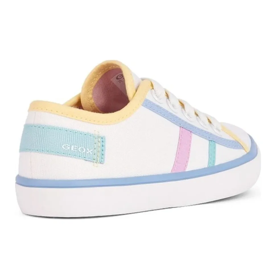 Baskets Blanches Jaunes Enfant