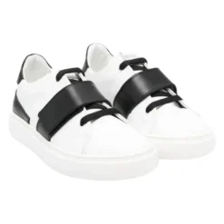 Baskets en cuir