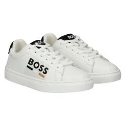 Baskets en cuir avec logo