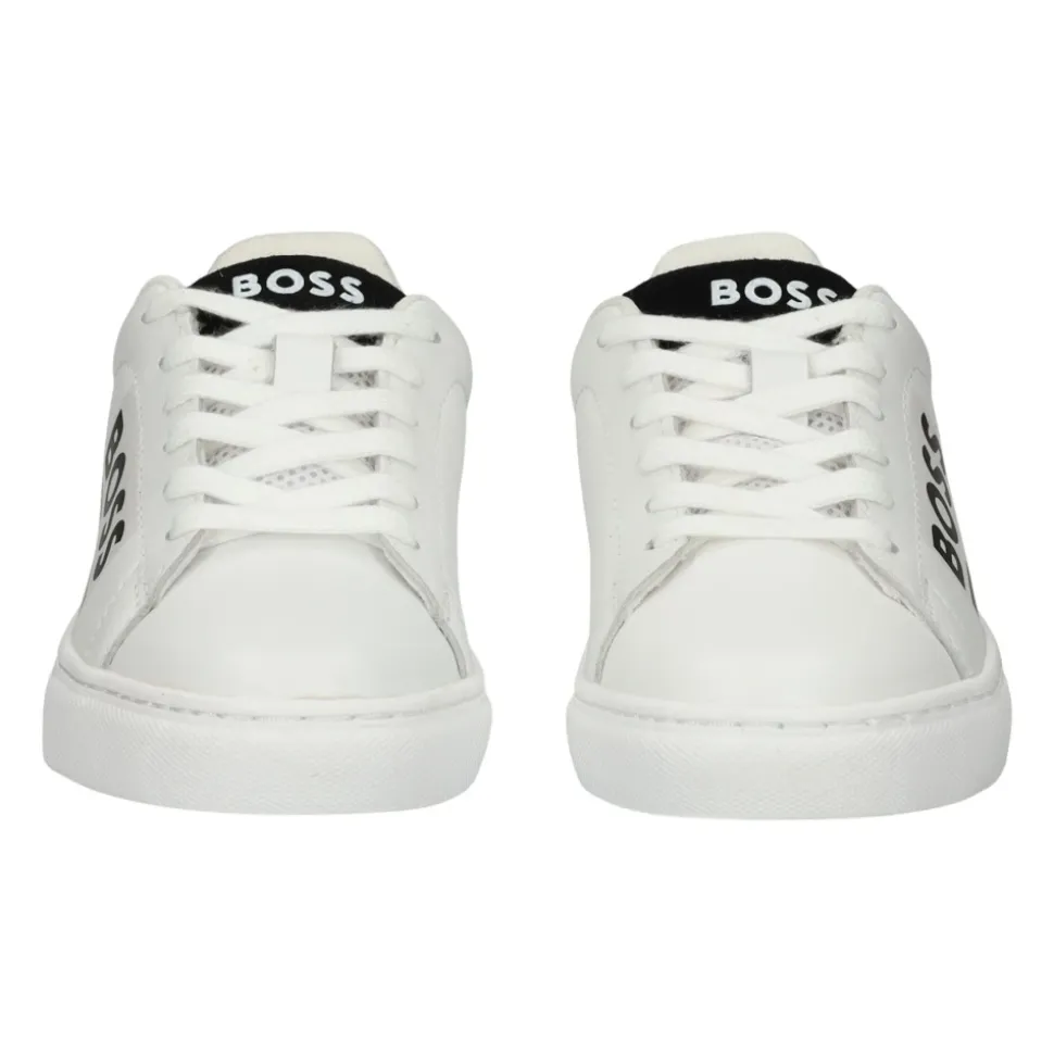 Baskets en cuir avec logo