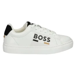 Baskets en cuir avec logo