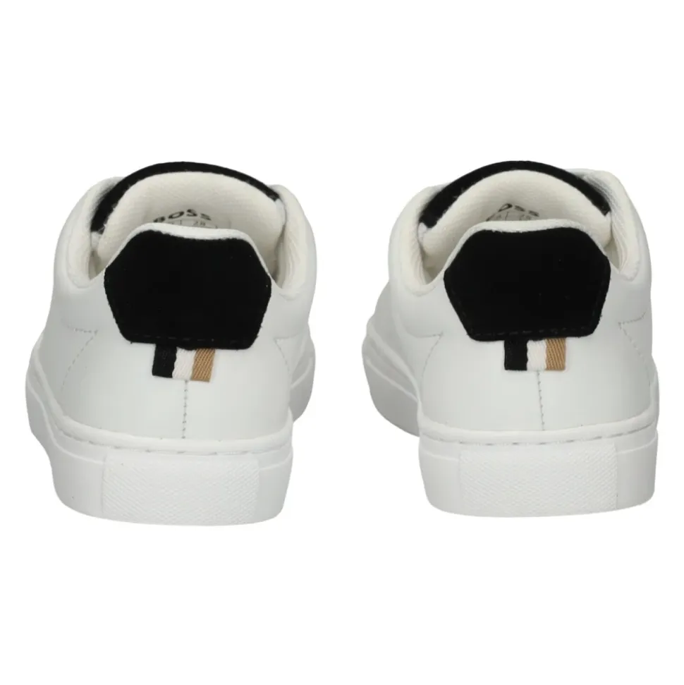 Baskets en cuir avec logo