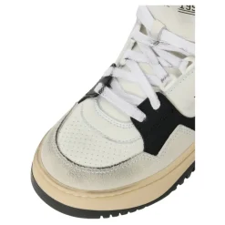 Baskets en cuir avec logo imprimé