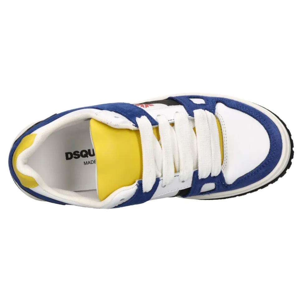 Baskets en cuir et daim