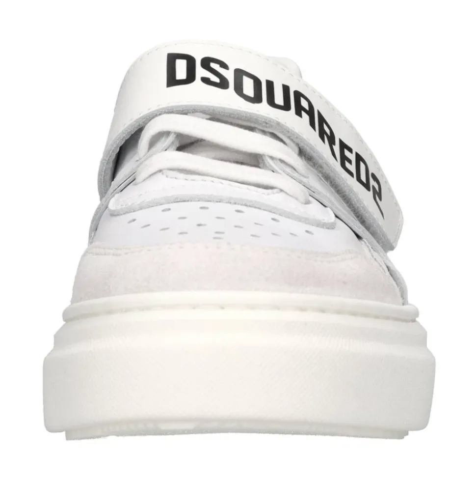 Baskets en cuir et daim