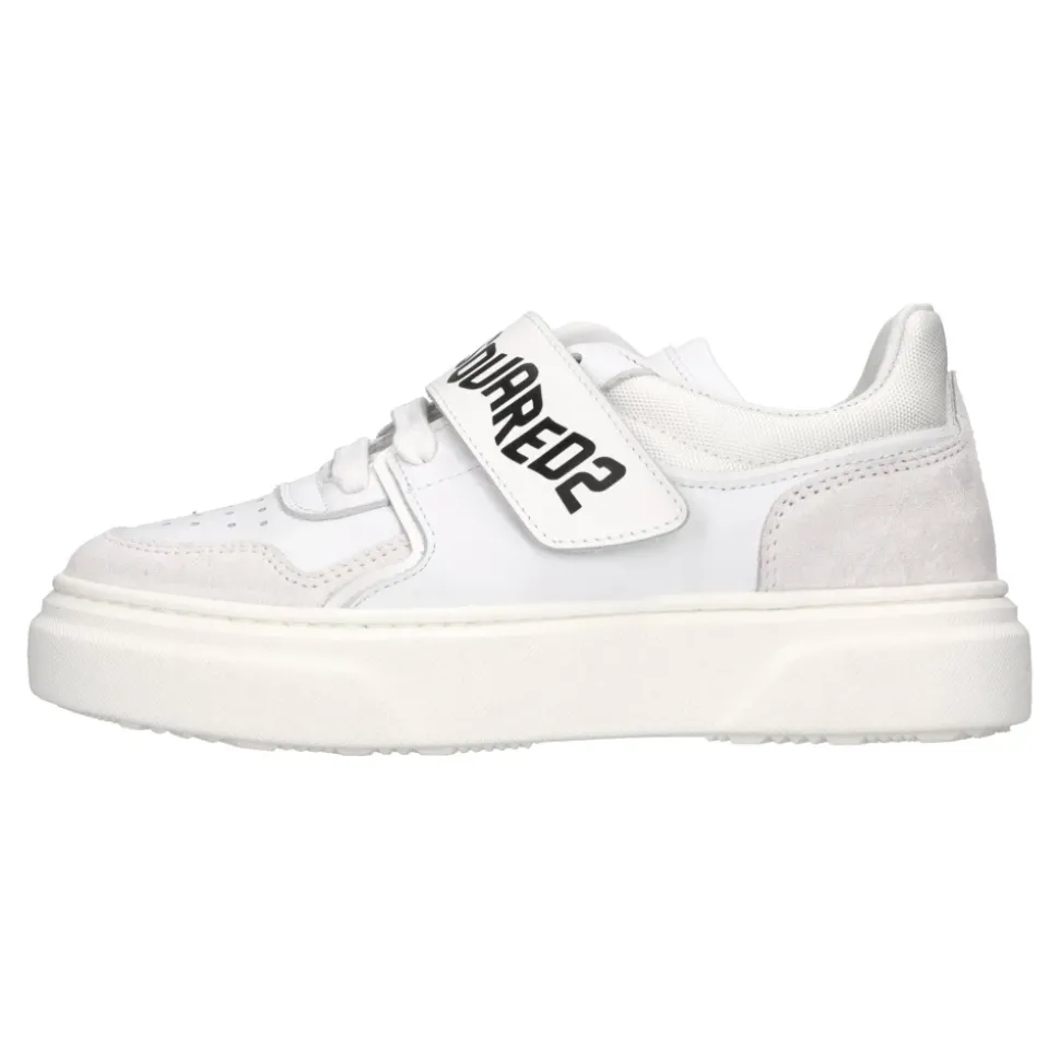 Baskets en cuir et daim
