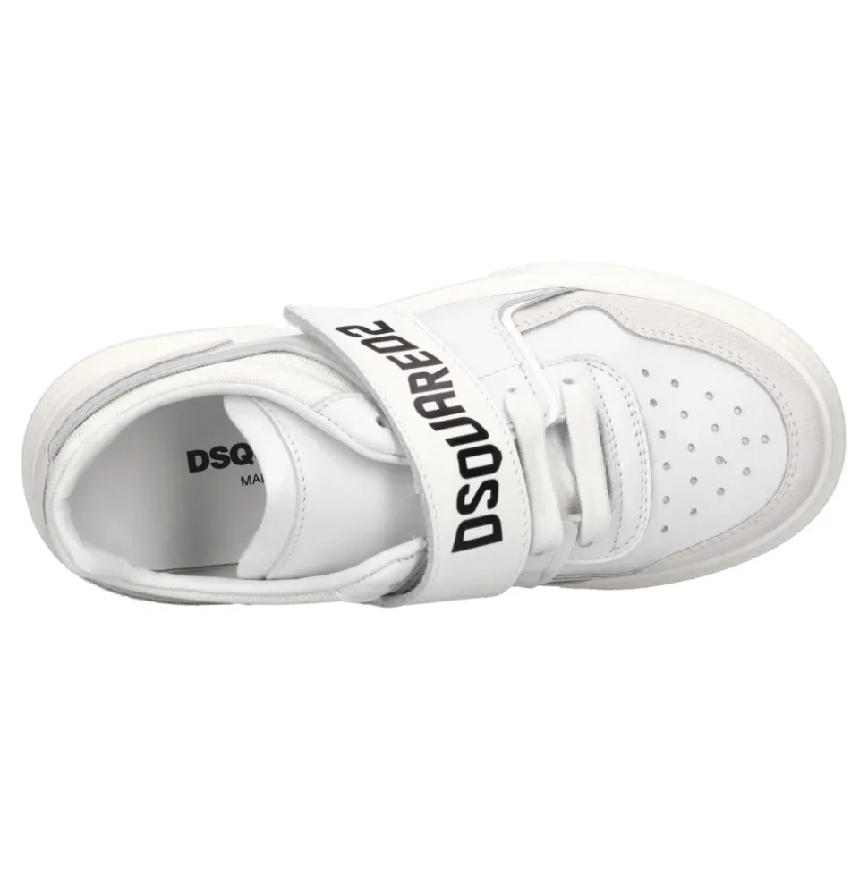 Baskets en cuir et daim