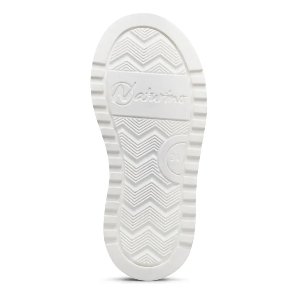 Baskets en cuir et tissu pailleté HESS HIGH 3 VL.