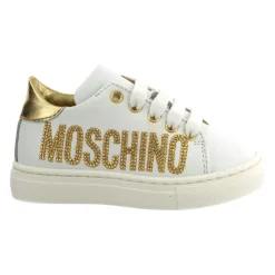 Baskets en cuir logo