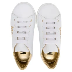 Baskets en cuir logo