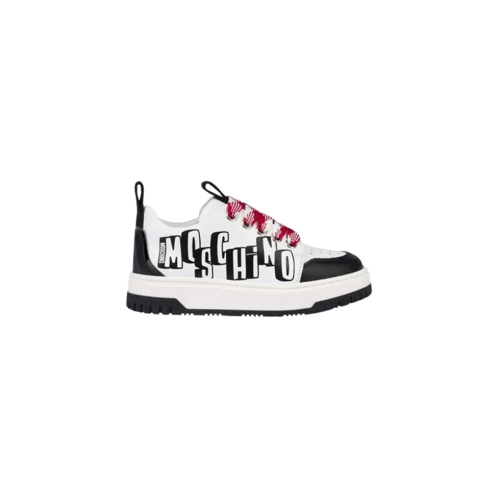 Baskets en cuir Nappa avec logo