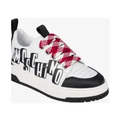 Baskets en cuir Nappa avec logo