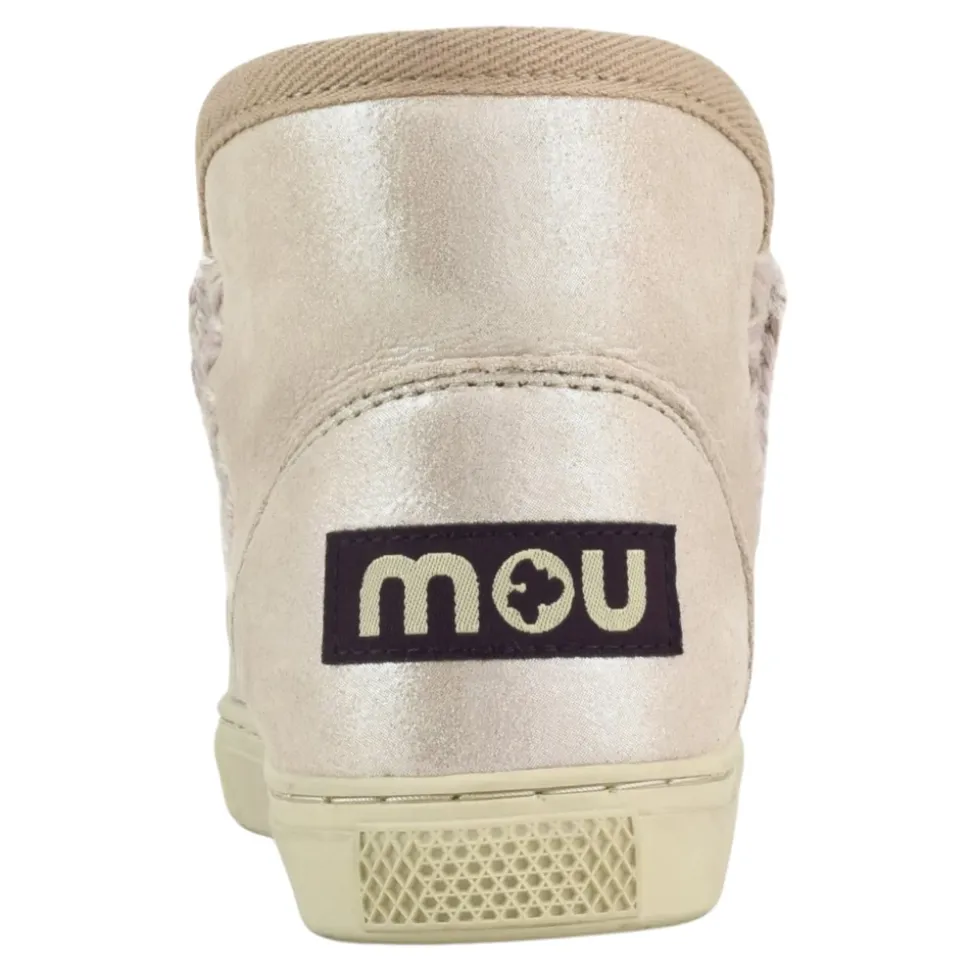 Baskets Enfants Rose Lurex Slip-On