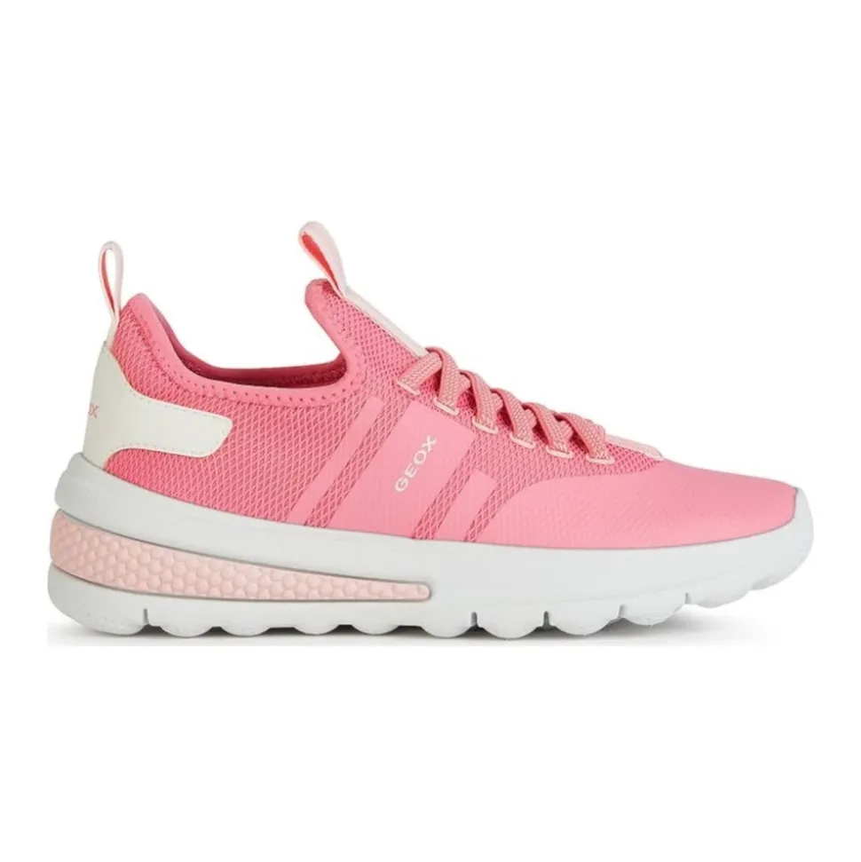 Baskets Fille Corail Blanc
