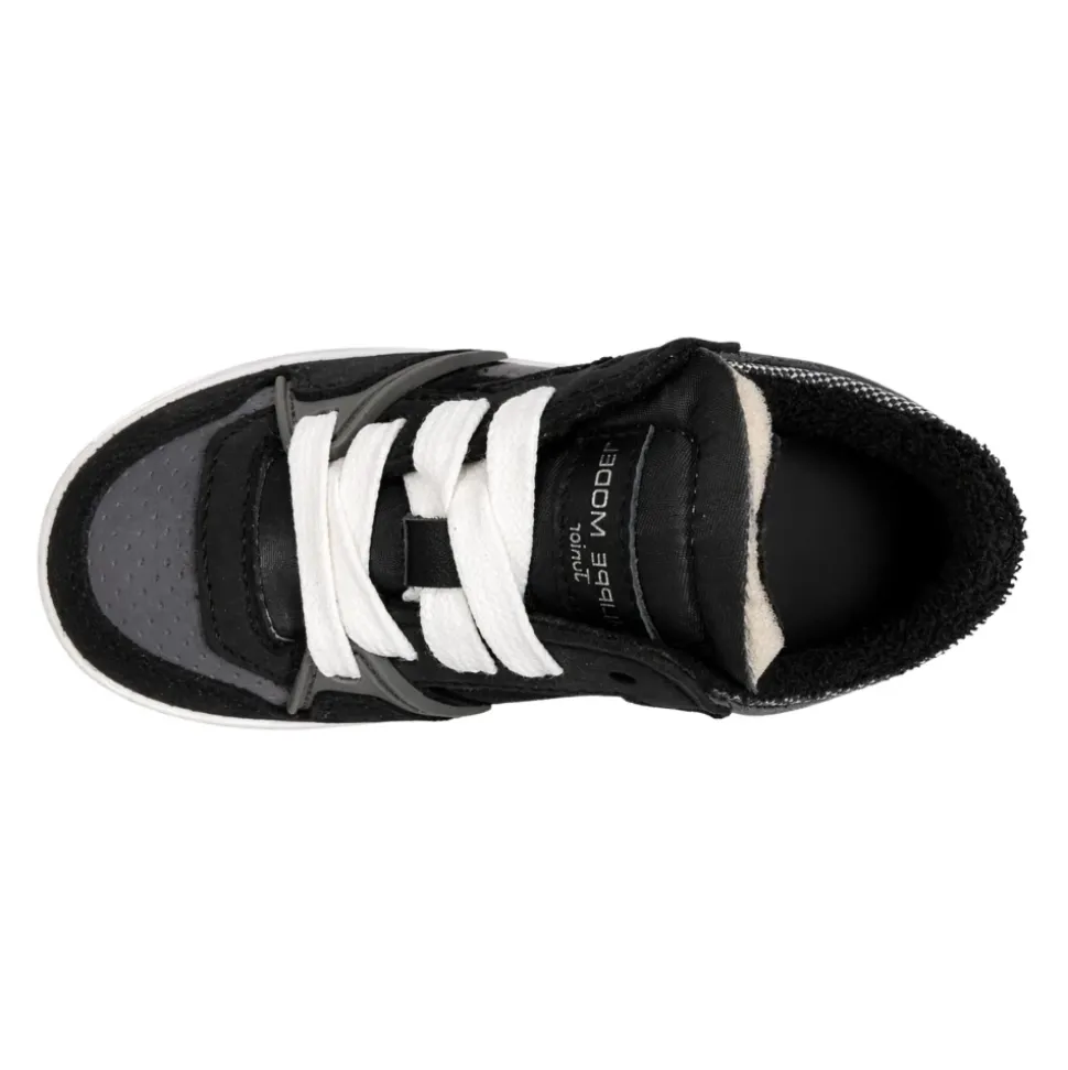 Baskets Junior en Daim et Nylon