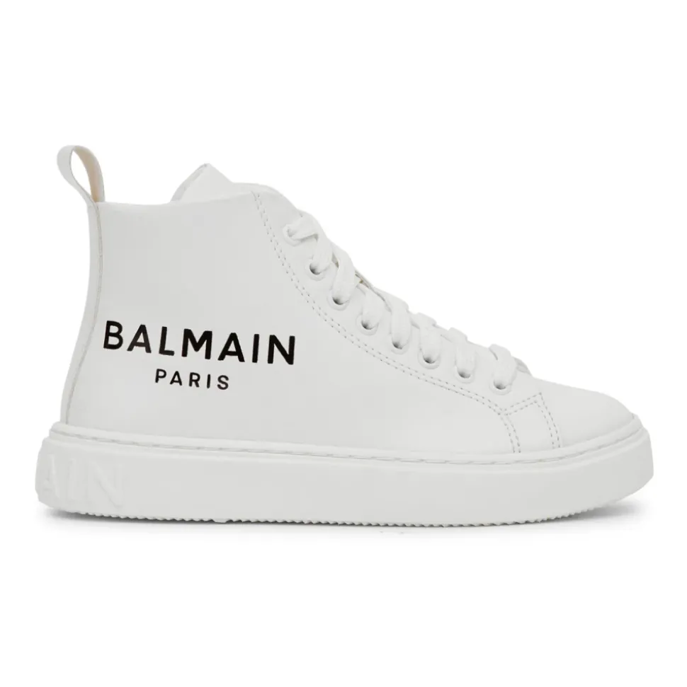 Baskets montantes en cuir