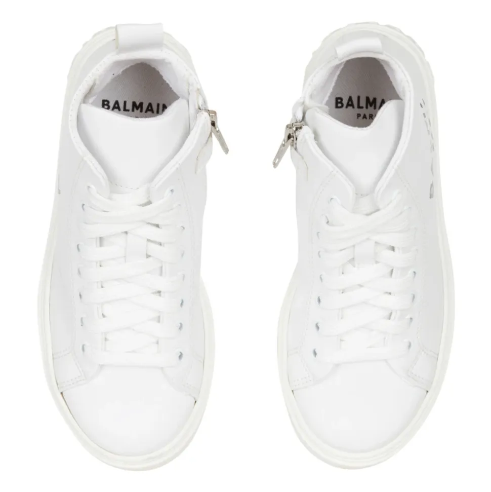 Baskets montantes en cuir