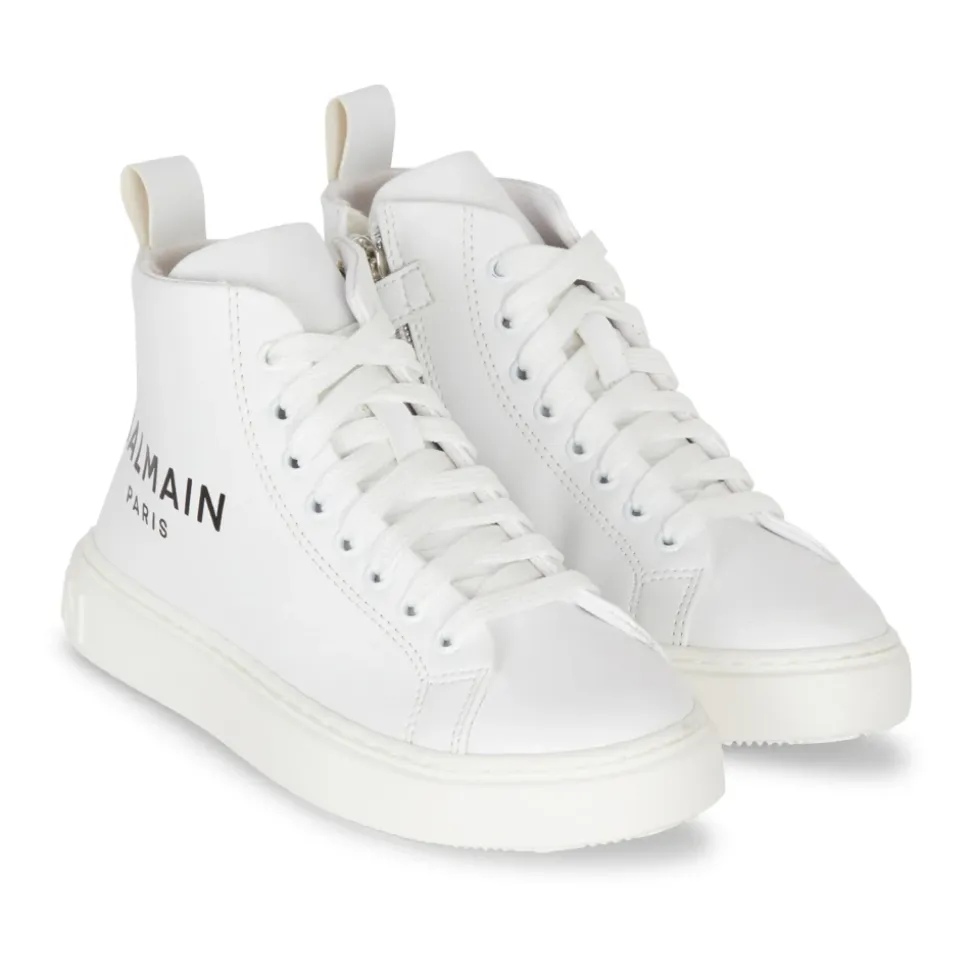 Baskets montantes en cuir