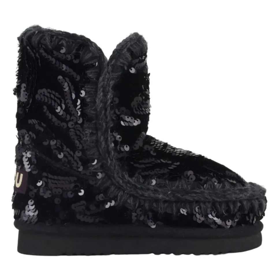 Baskets Slip-On à Paillettes Noires