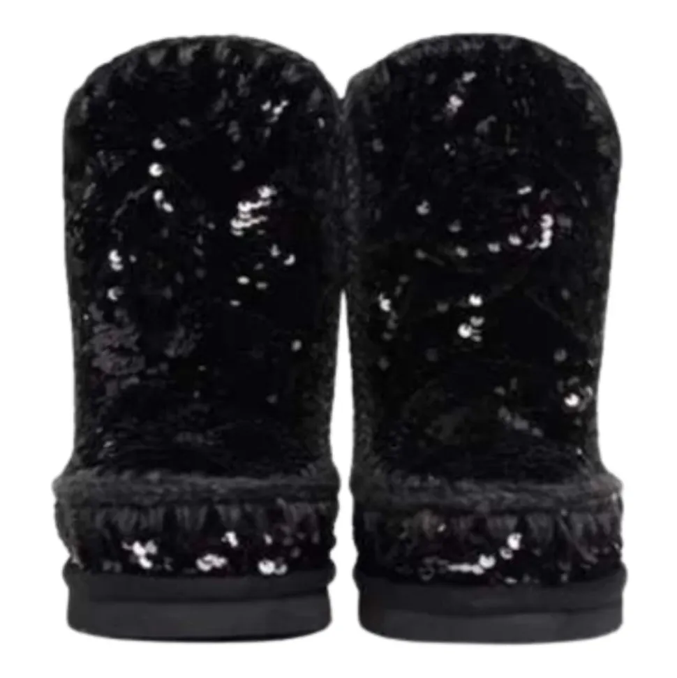 Baskets Slip-On à Paillettes Noires