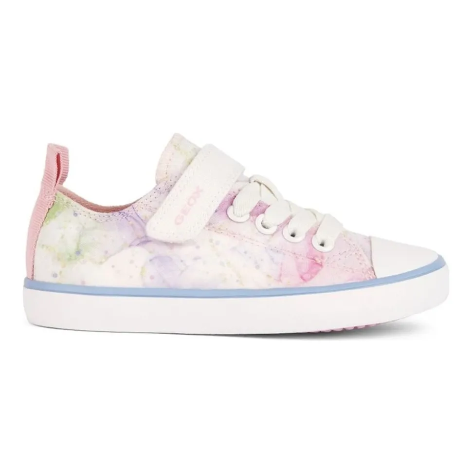 Blanc Rose Filles Enfants Sneakers