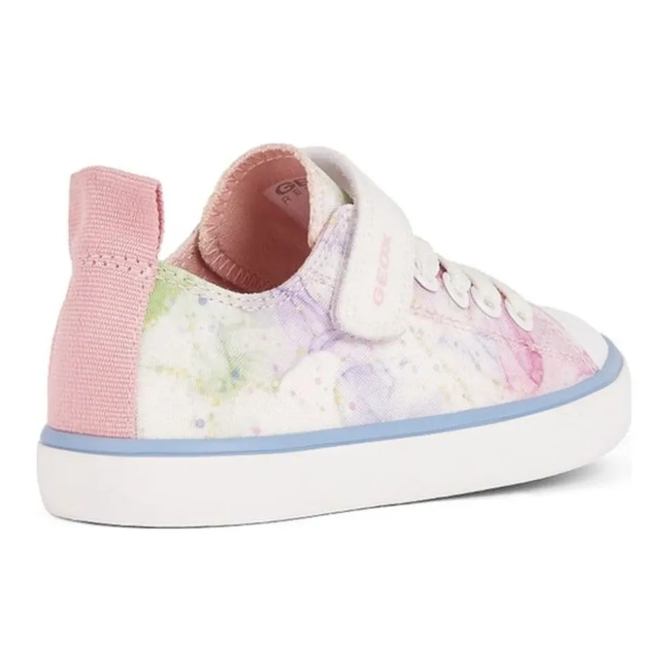 Blanc Rose Filles Enfants Sneakers