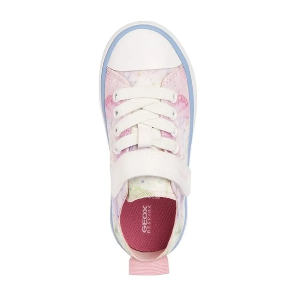 Blanc Rose Filles Enfants Sneakers