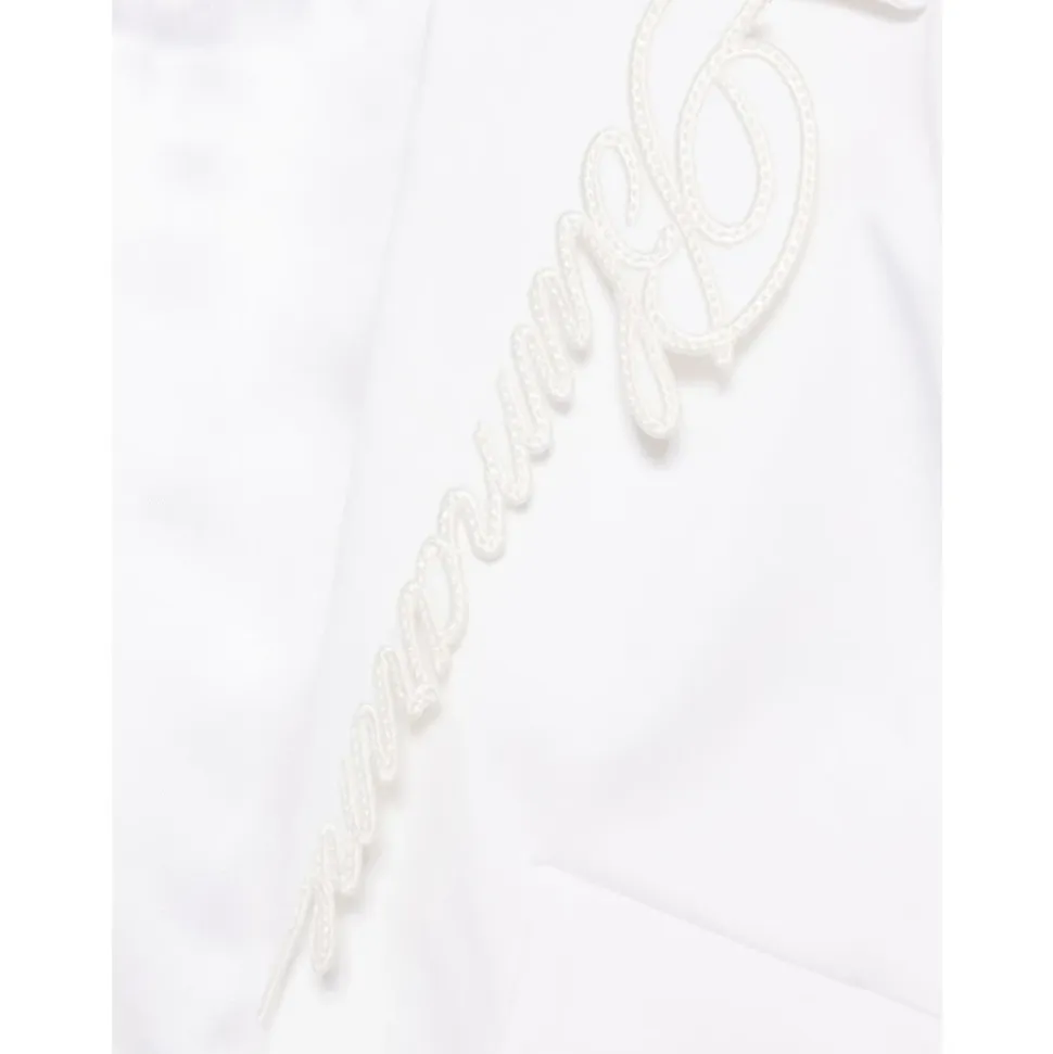 Blazer court brodé du logo