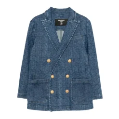 Blazer Croisé en Denim