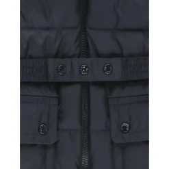 Bleu Enfants Manteau Long Capuche