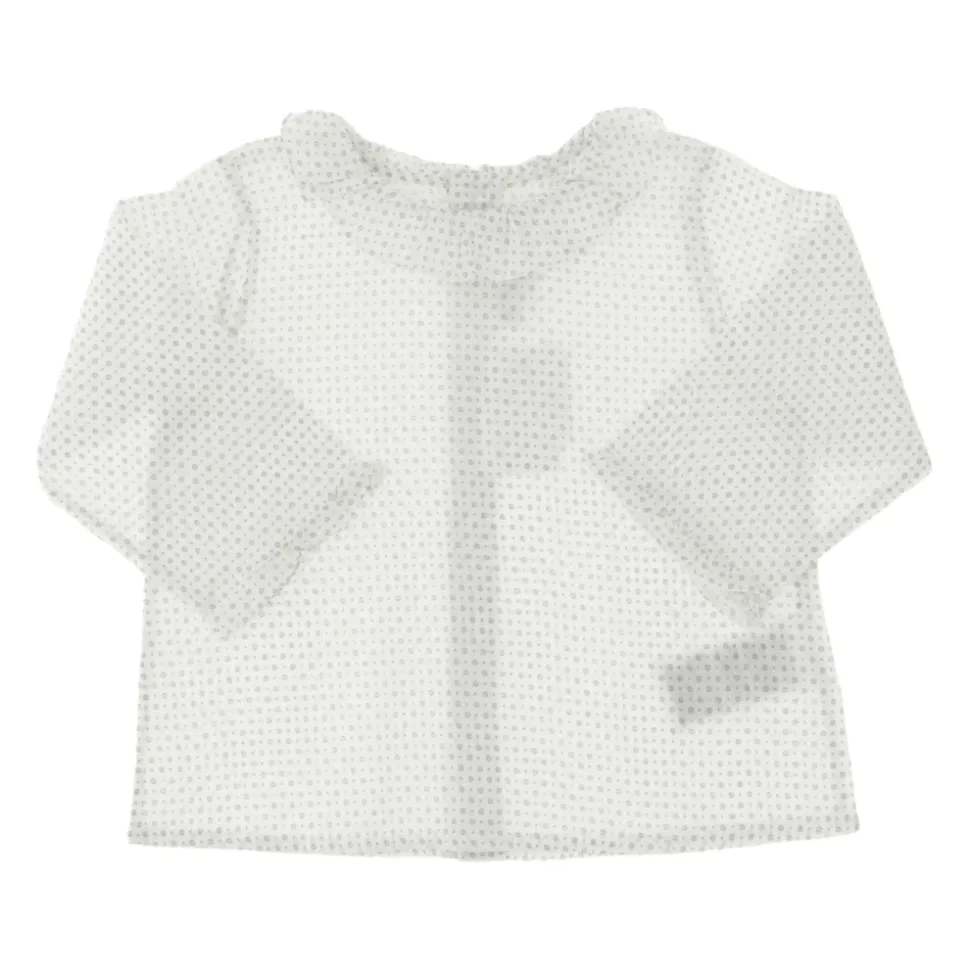 Blouse en col de coton pur