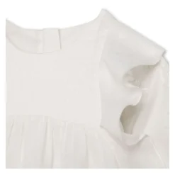 Blouse en coton à volants