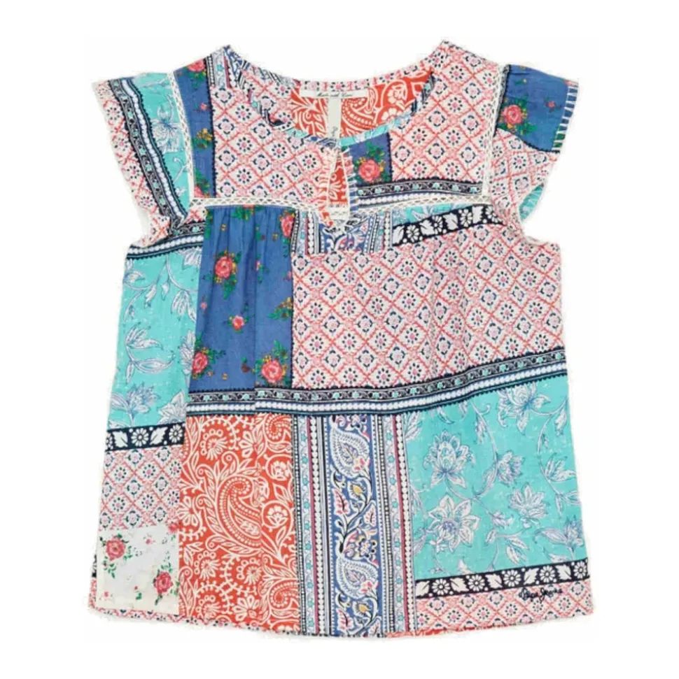 Blouse Ethnique Susan avec Détails en Dentelle