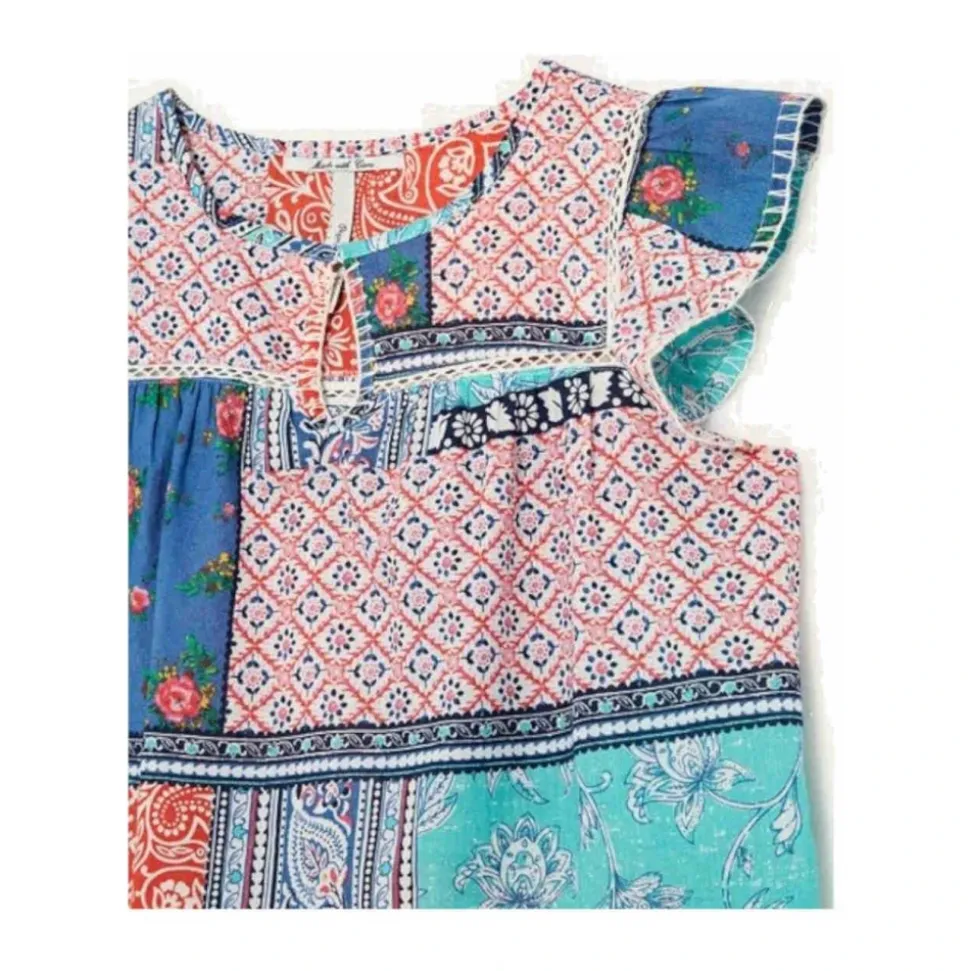 Blouse Ethnique Susan avec Détails en Dentelle