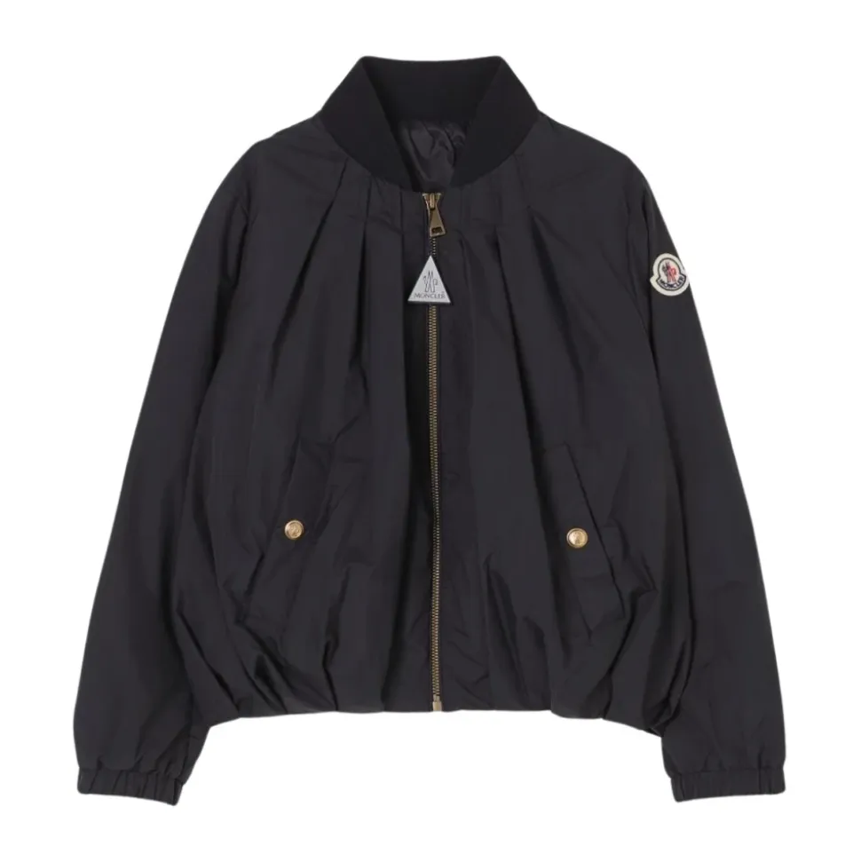 Bomber avec Détails Plissés