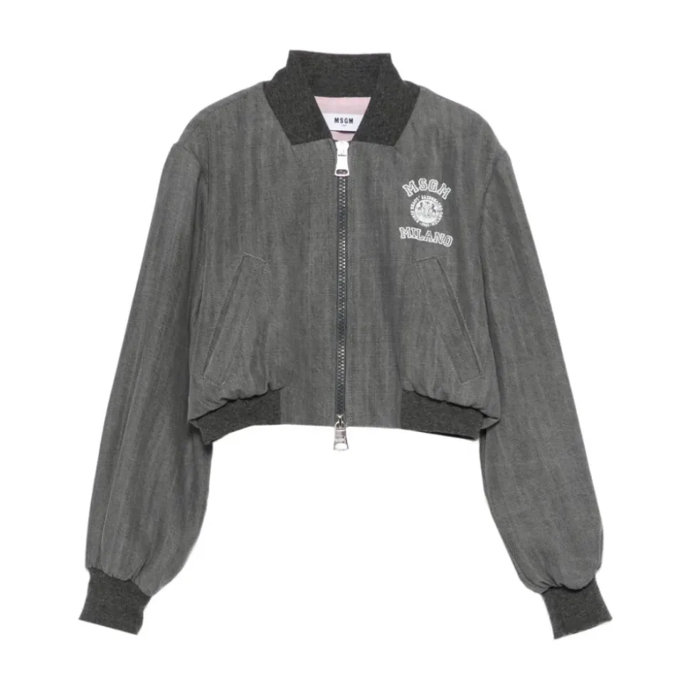 Bomber avec logo brodé
