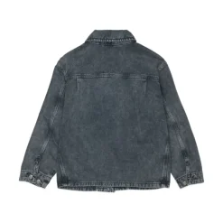 Bomber en jean avec logo