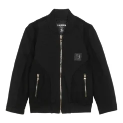 Bomber en laine avec logo