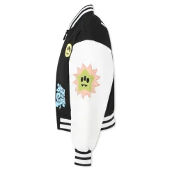 Bomber Noir avec Patch Smiley