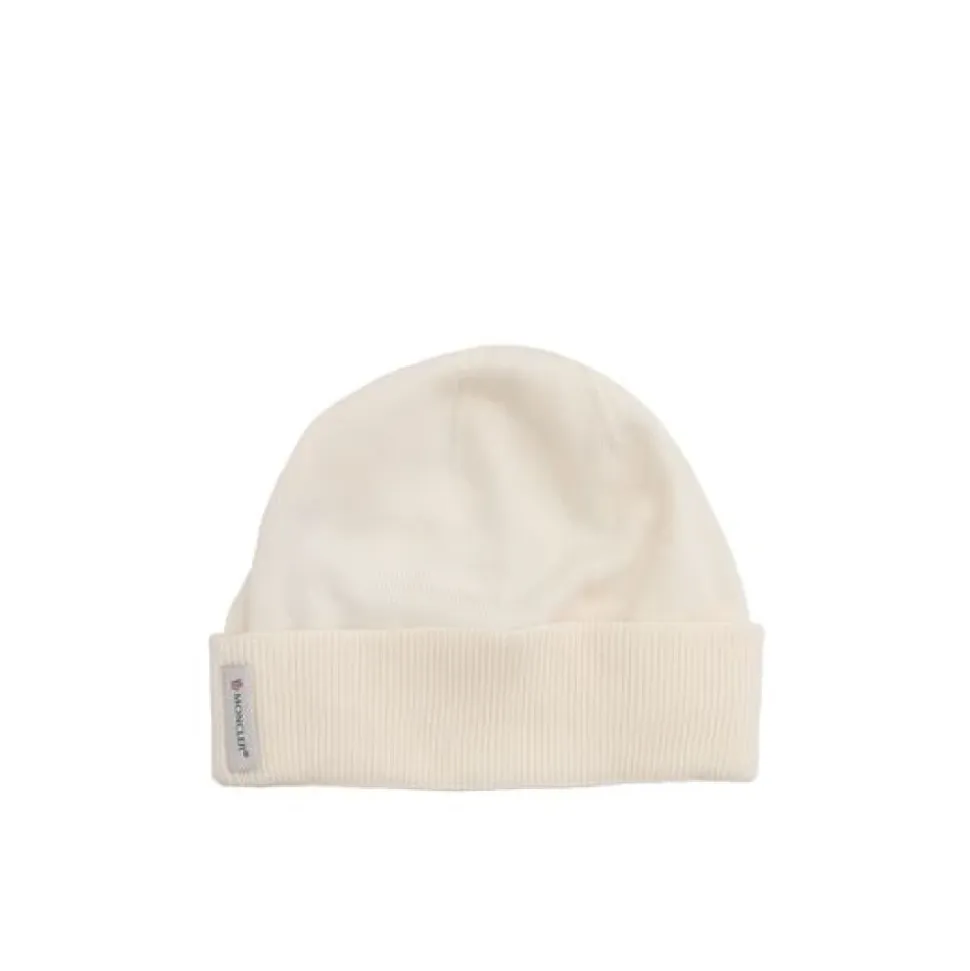 Bonnet en coton avec revers et détail logo