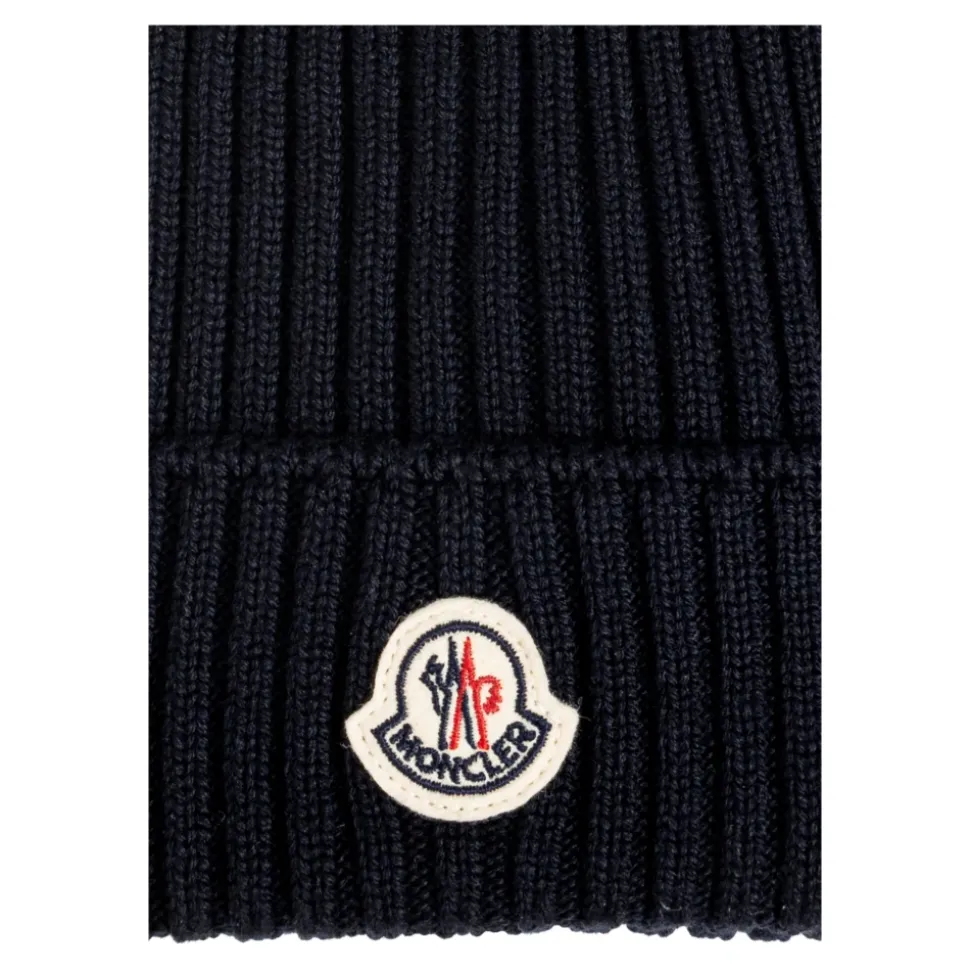 Bonnet en laine avec logo