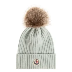 Bonnet à pompon avec logo