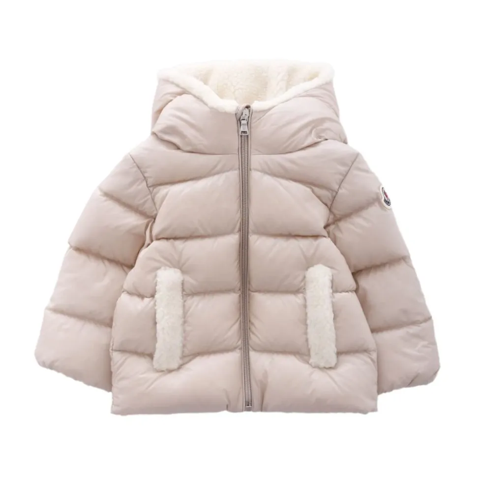 Borgan Veste matelassée à capuche et bordure en peluche