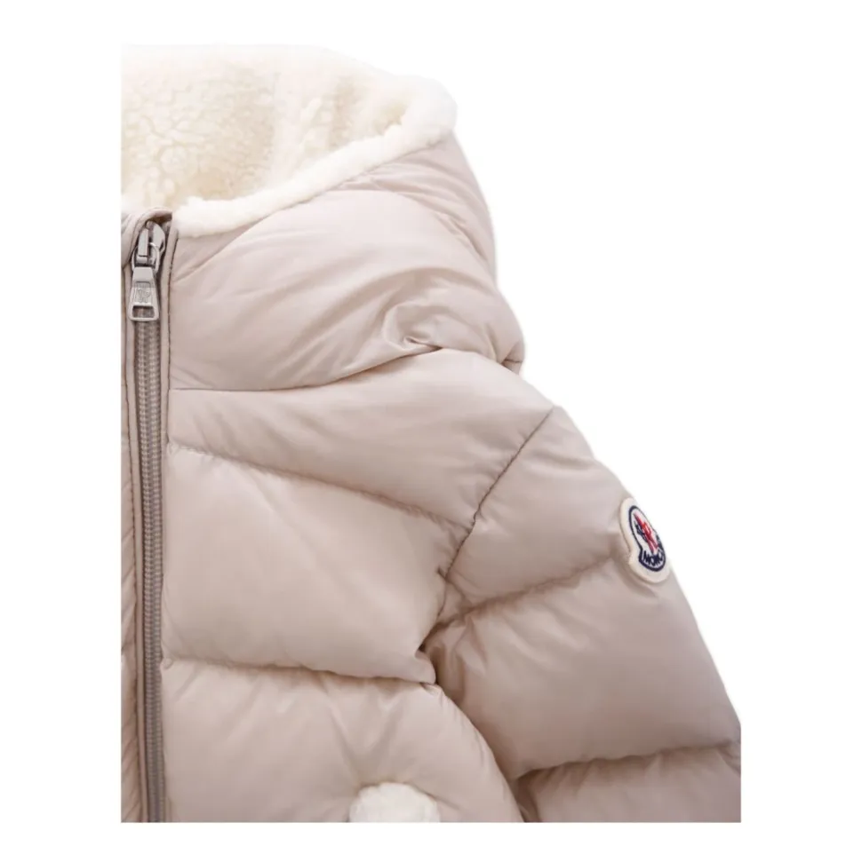 Borgan Veste matelassée à capuche et bordure en peluche