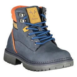 Botte Homme Bleue avec Lacets et Fermeture Éclair Latérale
