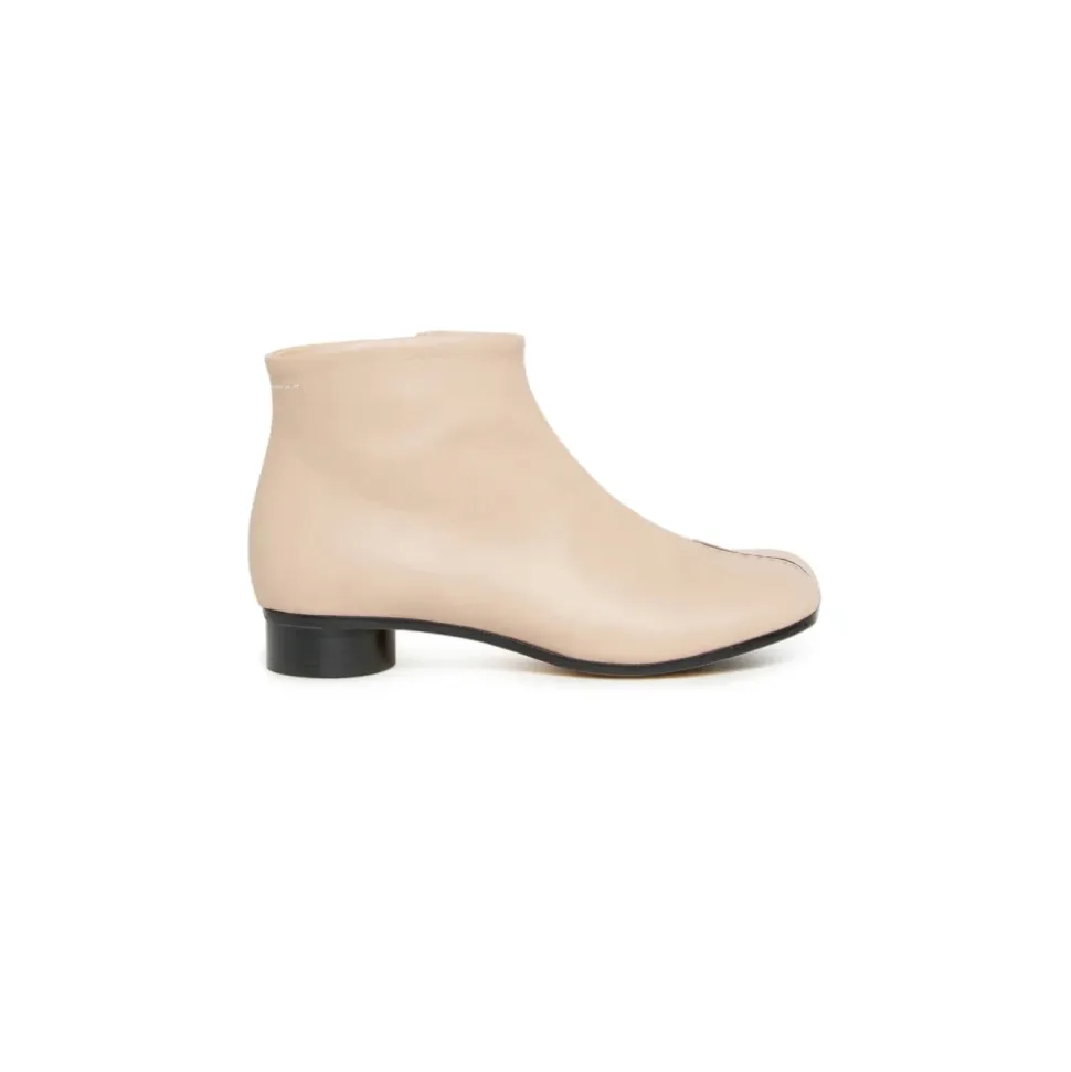Bottes basses en cuir