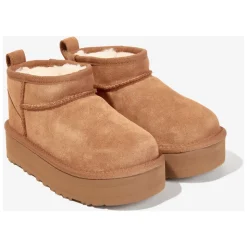 Bottes Classiques Ultra Mini Plateforme en Marron
