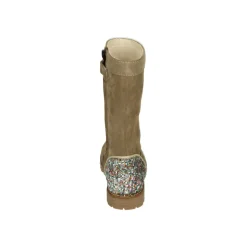 Bottes Courtes en Daim pour Filles, Couleur Cognac